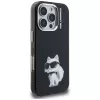 Karl Lagerfeld IML Aquarelle Choupette & Logo Case voor iPhone 16 Pro Max zwart