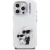 Karl Lagerfeld IML Aquarelle Karl & Choupette & Logo Case voor iPhone 16 Pro Max wit