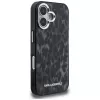 Karl Lagerfeld IML Leopard Pattern MagSafe Case voor iPhone 16, zwart