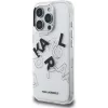 Karl Lagerfeld IML Sketched Graphic Case voor iPhone 16 Pro transparant