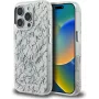 KARL LAGERFELD IML Karl ScriptPattern MagSafe Case voor Apple iPhone 16 Pro Max - wit