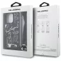 Karl Lagerfeld Crossbody GrainedPattern & Logo Phone Case voor Apple iPhone 16 Pro Max, zwart