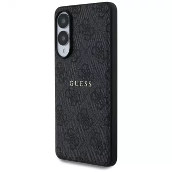 Guess 4G Ring Classic Logo MagSafe Case voor Samsung Galaxy S25 Edge (zwart)