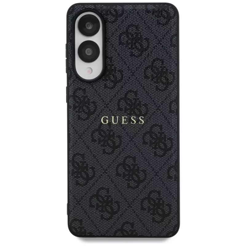 Guess 4G Ring Classic Logo MagSafe Case voor Samsung Galaxy S25 Edge (zwart)