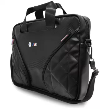 BMW Carbon Pockets & Metal Logo laptoprugzak 16 inch zwart