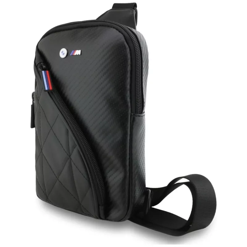 BMW CarbonPocket & Metal Logo Crossbody Telefoontas Black