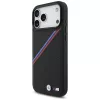 BMW M Tricolor Metal Logo MagSafe Case voor Apple iPhone 17 Pro Max zwart