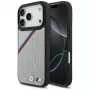 BMW M Tricolor Metal Logo MagSafe Case voor iPhone 17 Pro grijs