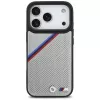 BMW M Tricolor Metal Logo MagSafe Case voor iPhone 17 Pro grijs