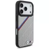 BMW M Tricolor Metal Logo MagSafe Case voor iPhone 17 Pro grijs