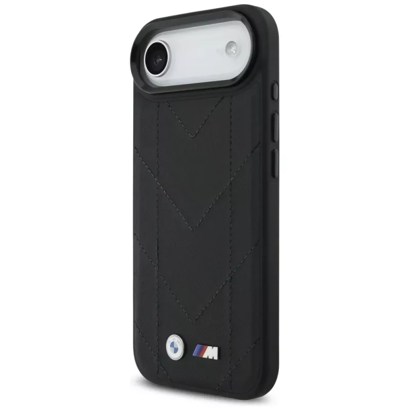 BMW M Quilted Logo MagSafe-hoesje voor Apple iPhone Air, zwart