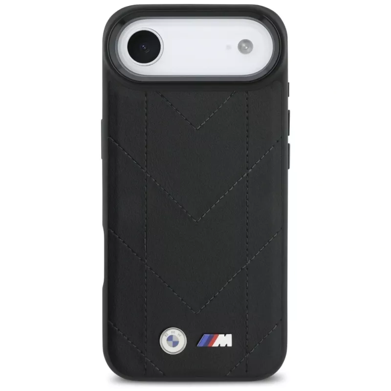 BMW M Quilted Logo MagSafe-hoesje voor Apple iPhone Air, zwart