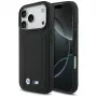 BMW M Quilted Logo MagSafe-hoesje voor Apple iPhone 17 Pro, zwart