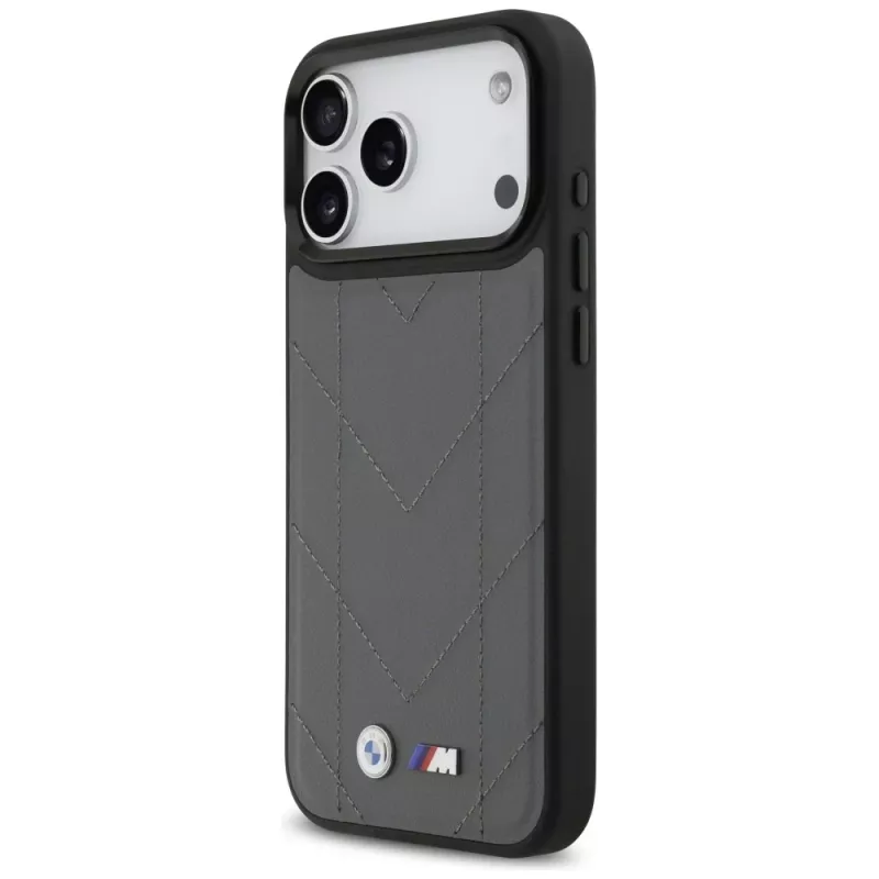BMW M Quilted Logo MagSafe Case voor iPhone 17 Pro Max antraciet