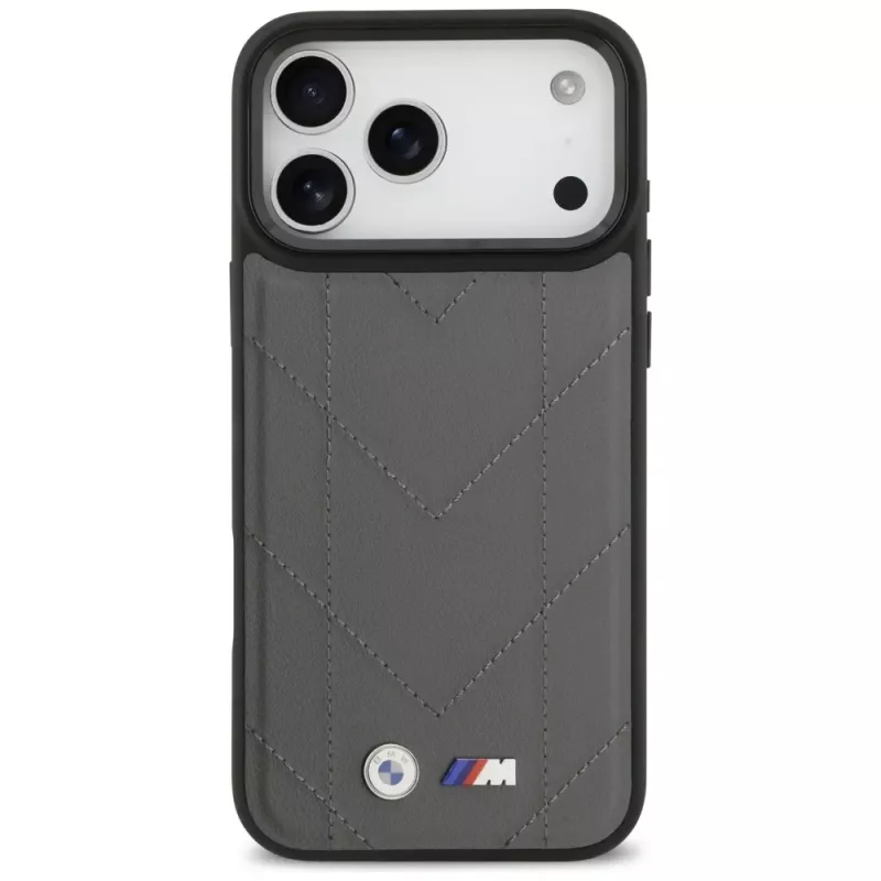 BMW M Quilted Logo MagSafe Case voor iPhone 17 Pro Max antraciet
