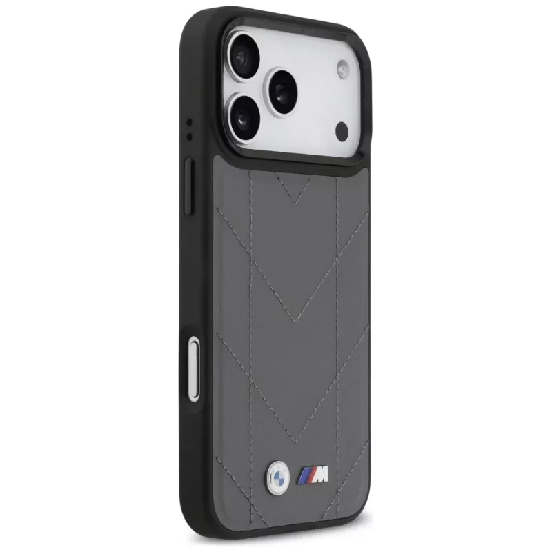 BMW M Quilted Logo MagSafe Case voor iPhone 17 Pro Max antraciet