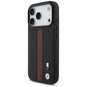 BMW M Perforated Stripe Logo MagSafe Case voor iPhone 17 Pro rood
