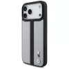 BMW M Perforated Stripe Logo MagSafe Case voor iPhone 17 Pro Max grijs
