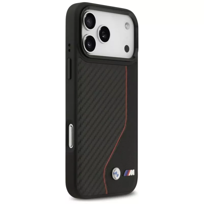 BMW M Carbon Line & Logo MagSafe Case voor iPhone 17 Pro Max rood