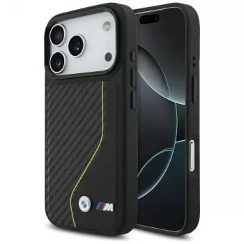BMW M Carbon Line & Logo MagSafe Case voor iPhone 17 Pro geel