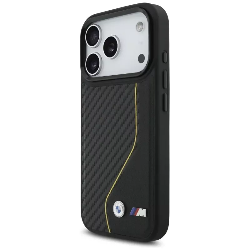 BMW M Carbon Line & Logo MagSafe Case voor iPhone 17 Pro geel