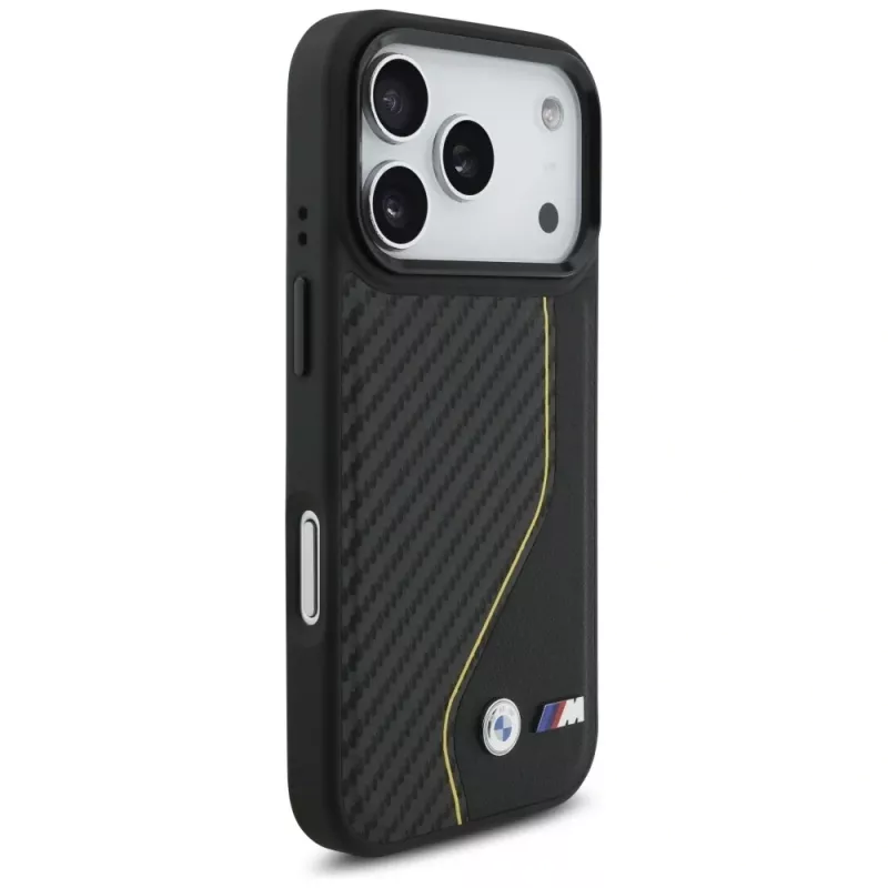 BMW M Carbon Line & Logo MagSafe Case voor iPhone 17 Pro geel