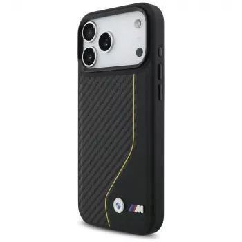 BMW M Carbon Line & Logo MagSafe Case voor iPhone 17 Pro Max geel