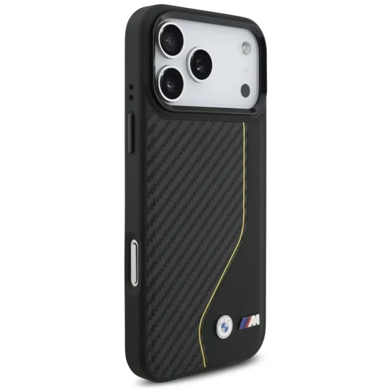BMW M Carbon Line & Logo MagSafe Case voor iPhone 17 Pro Max geel