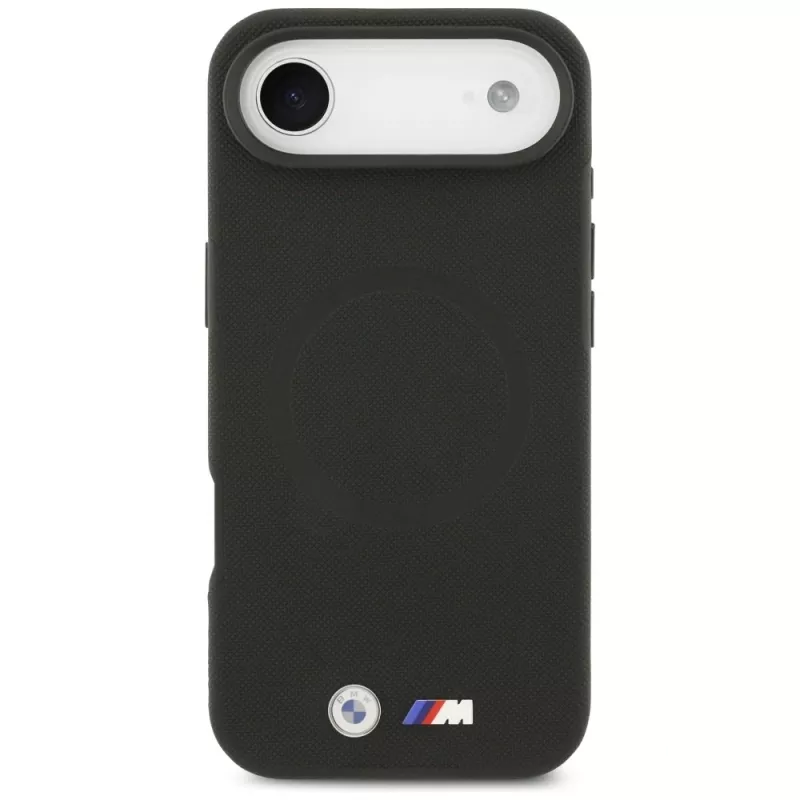 BMW M FW Metal Logo MagSafe-hoesje voor Apple iPhone Air, zwart