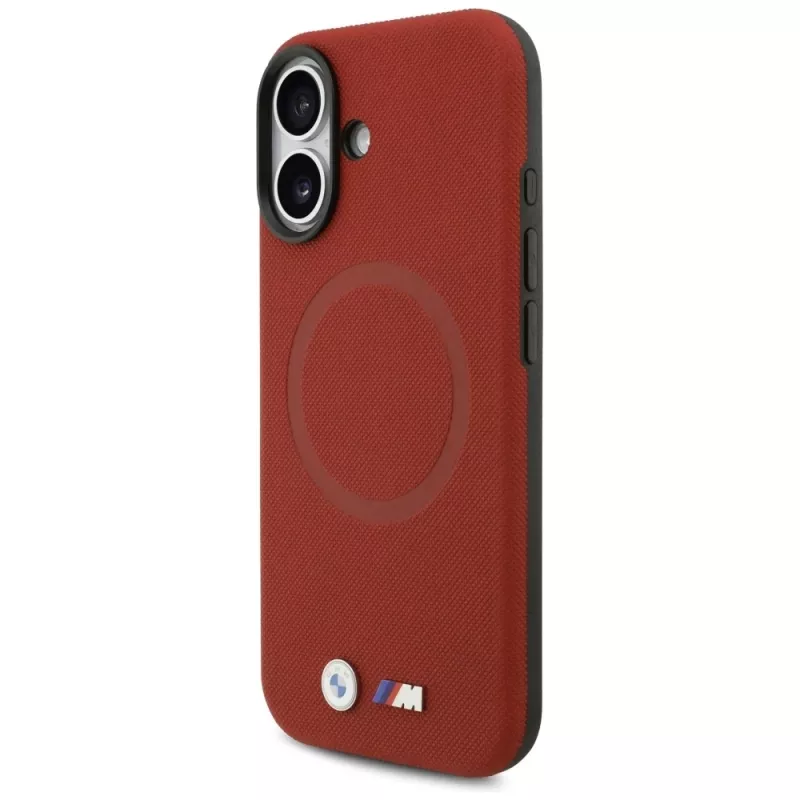 BMW M FW Metal Logo MagSafe-hoesje voor Apple iPhone 17, rood
