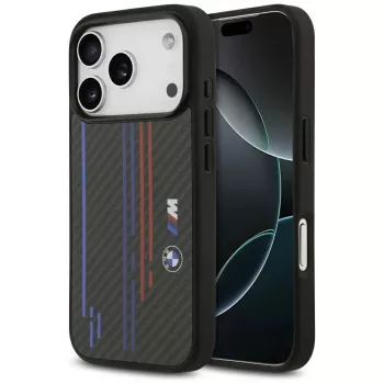 BMW M Kevlar Lines & Logo MagSafe-hoesje voor iPhone 17 Pro, zwart