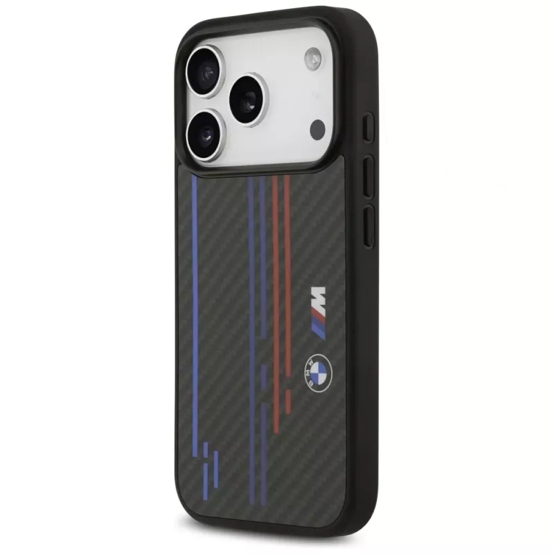 BMW M Kevlar Lines & Logo MagSafe-hoesje voor iPhone 17 Pro, zwart