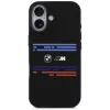 BMW M Silicon Horizontal Line MagSafe-hoesje voor Apple iPhone 17, zwart