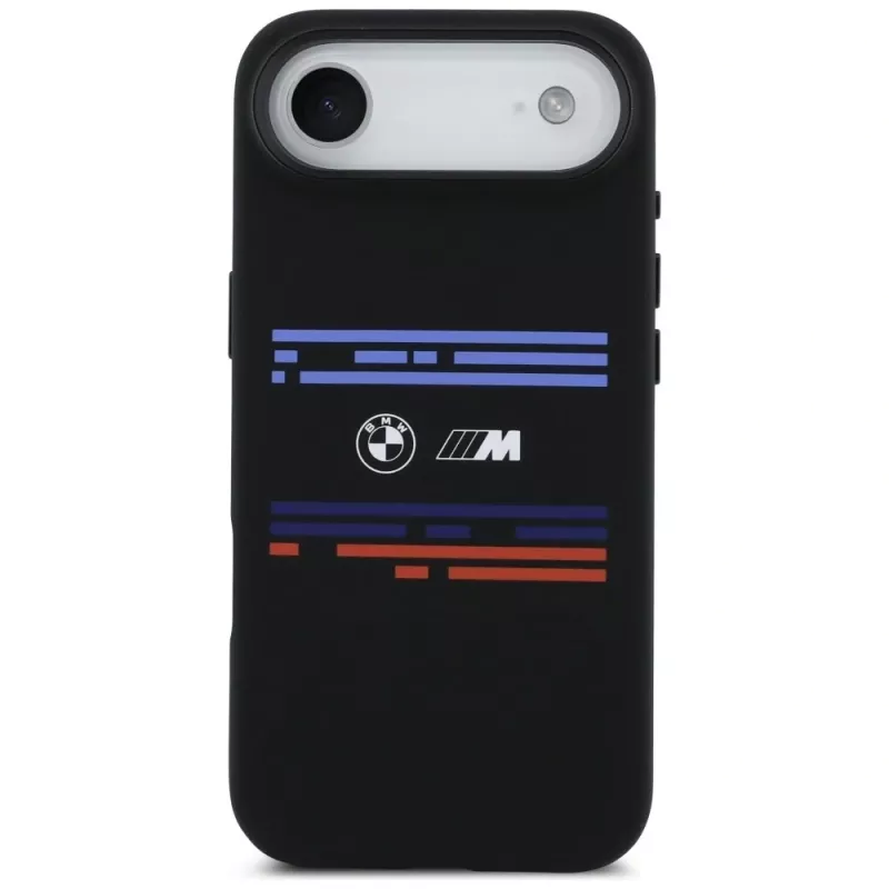 BMW M Silicon Horizontal Line MagSafe-hoesje voor iPhone Air, zwart