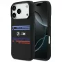 BMW M Silicon Horizontal Line MagSafe-hoesje voor Apple iPhone 17 Pro, zwart