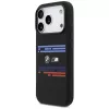 BMW M Silicon Horizontal Line MagSafe-hoesje voor Apple iPhone 17 Pro, zwart