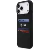 BMW M Silicon Horizontal Line MagSafe-hoesje voor Apple iPhone 17 Pro Max, zwart