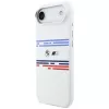 BMW M Silicon Horizontal Line MagSafe-hoesje voor iPhone Air, wit