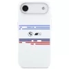 BMW M Silicon Horizontal Line MagSafe-hoesje voor iPhone Air, wit