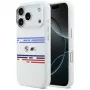 BMW M Silicon Horizontal Line MagSafe-hoesje voor iPhone 17 Pro, wit