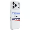 BMW M Silicon Horizontal Line MagSafe-hoesje voor iPhone 17 Pro, wit