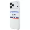 BMW M Silicon Horizontal Line MagSafe-hoesje voor iPhone 17 Pro Max, wit
