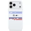 BMW M Silicon Horizontal Line MagSafe-hoesje voor iPhone 17 Pro Max, wit