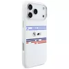 BMW M Silicon Horizontal Line MagSafe-hoesje voor iPhone 17 Pro Max, wit