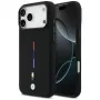 BMW M Silicon Tricolor Line MagSafe-hoesje voor Apple iPhone 17 Pro Max, zwart