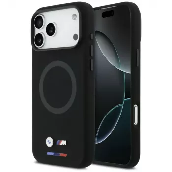 BMW M Silicon Logo MagSafe-hoesje voor iPhone 17 Pro Max, zwart