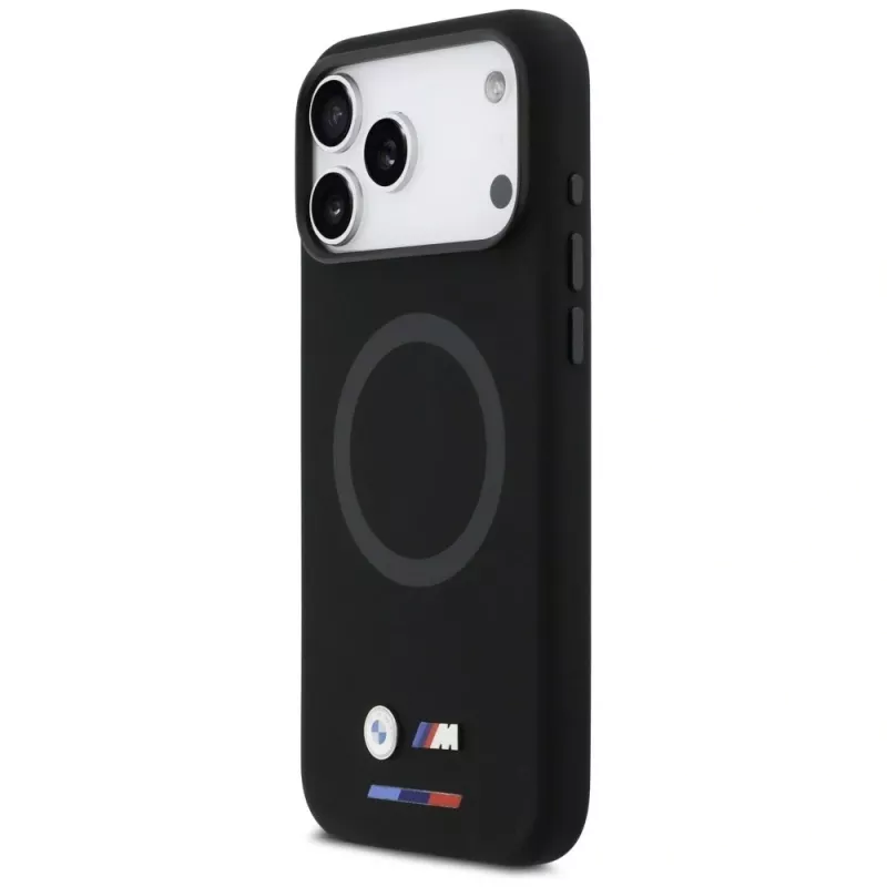 BMW M Silicon Logo MagSafe-hoesje voor iPhone 17 Pro Max, zwart
