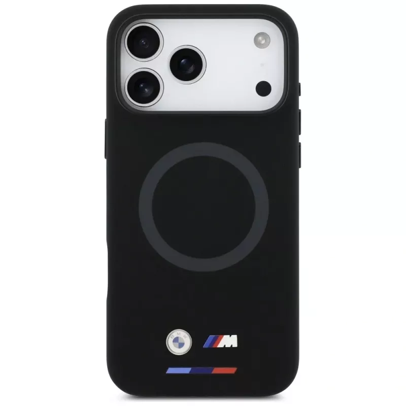 BMW M Silicon Logo MagSafe-hoesje voor iPhone 17 Pro Max, zwart