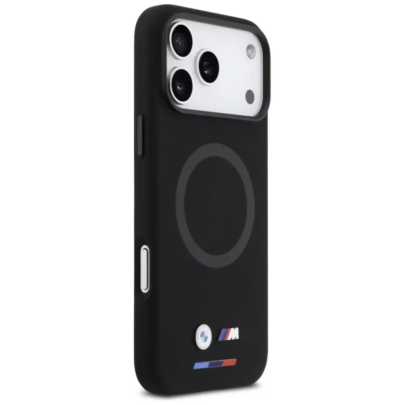 BMW M Silicon Logo MagSafe-hoesje voor iPhone 17 Pro Max, zwart