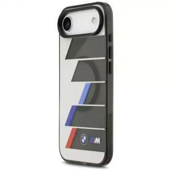 BMW M IML Metal Buttons Tricolor Lines MagSafe-hoesje voor iPhone Air, antraciet